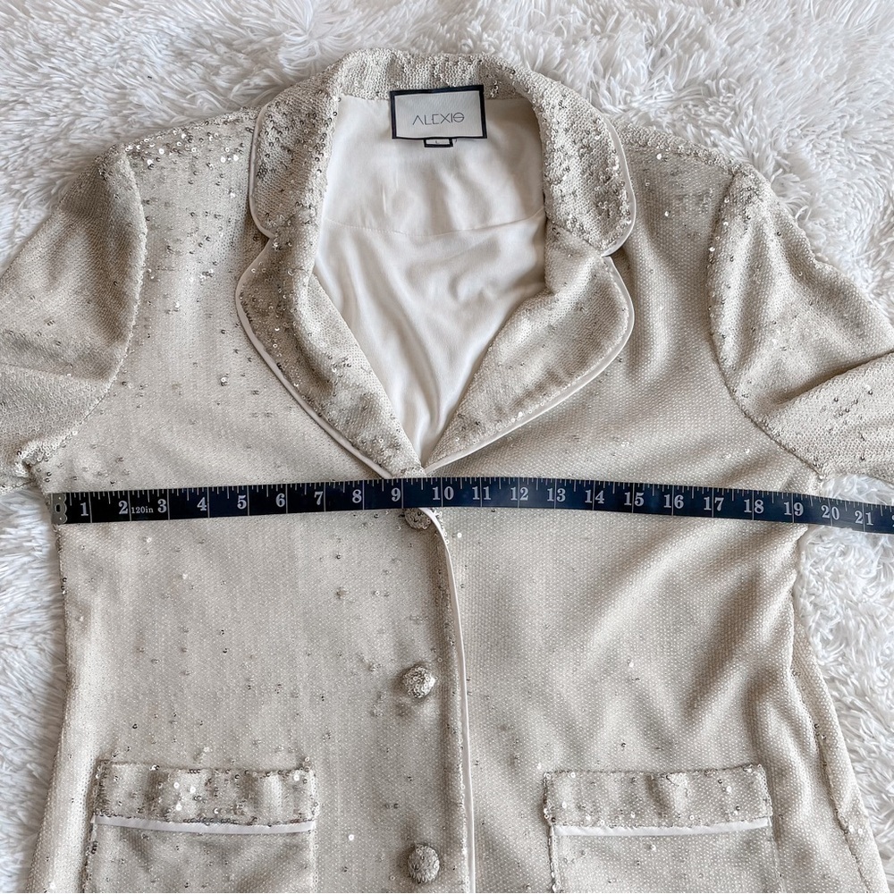 Alexis | Ripley Sequined 3 Button Jacket, size Large - Picture 8 of 12